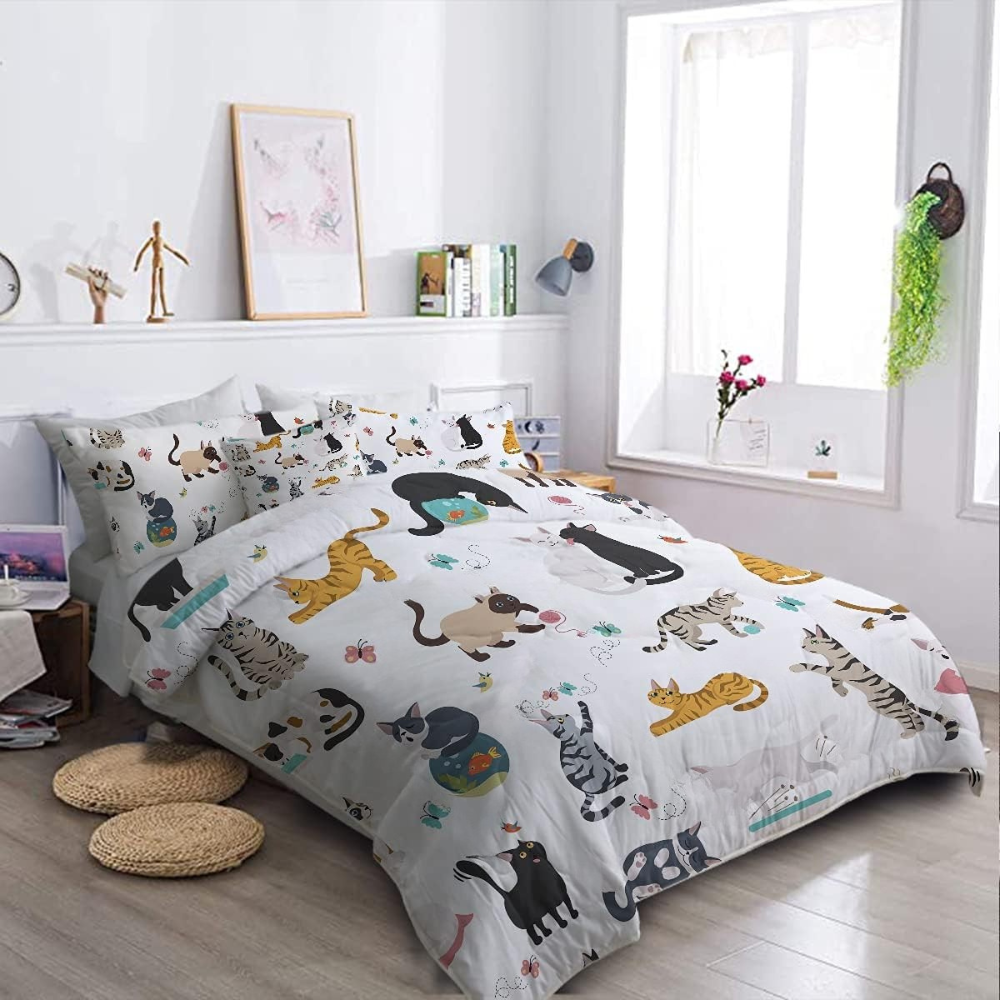 Cat Quilt Set